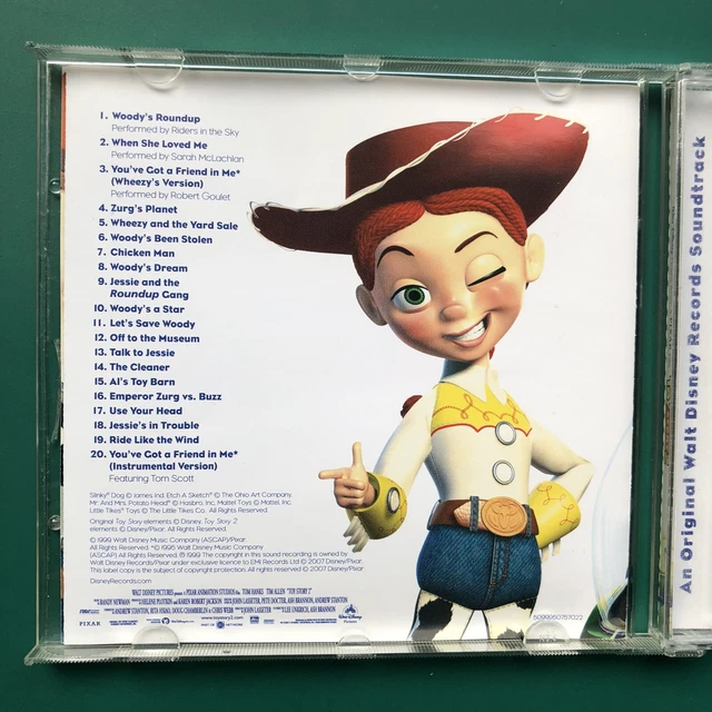 RANDY NEWMAN TOY STORY 2 Disney Pixar Film Soundtrack OST CD Tom Hanks