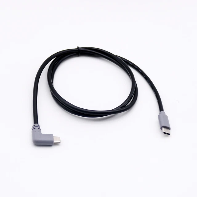 1M Right Angle USB-C Cable – Type C Male To Mini/Micro/Type C For Charging & Data