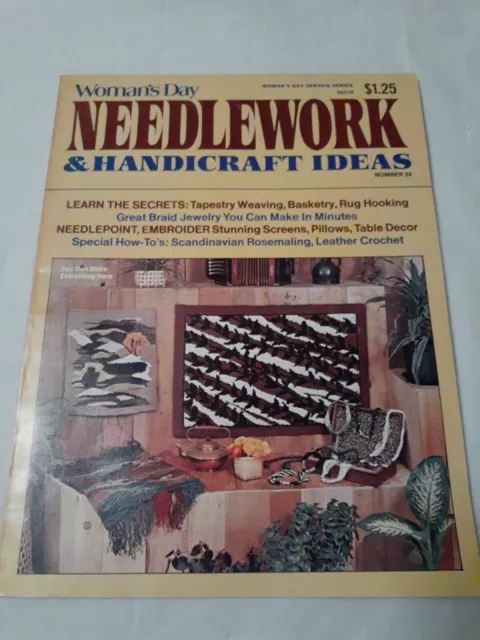 Woman's Day Needlework & Handicrafts Ideas #24 c1977 Woman’s Day Service Series