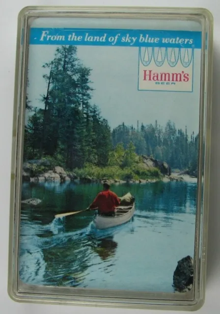 Vintage 1950's Deck of Hamm's From Land of Sky Blue Waters Pinocle Playing Cards