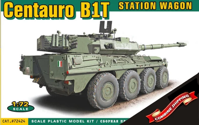 ACE 72424 СENTAURO B1T Station Wagon 105mm wheeled tank scale model kit ...