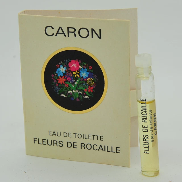 VINTAGE CARON FLEURS de Rocaille 2ml vial eau de toilette 30 YEARS OLD
