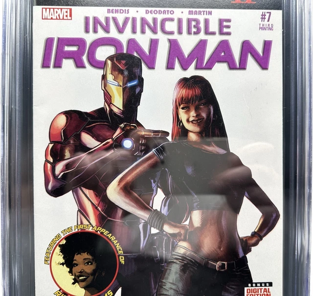 Invincible Iron Man #7 (2016 Marvel) CGC 9.8 NM/M 3rd Print 1ST RIRI WILLIAMS 3
