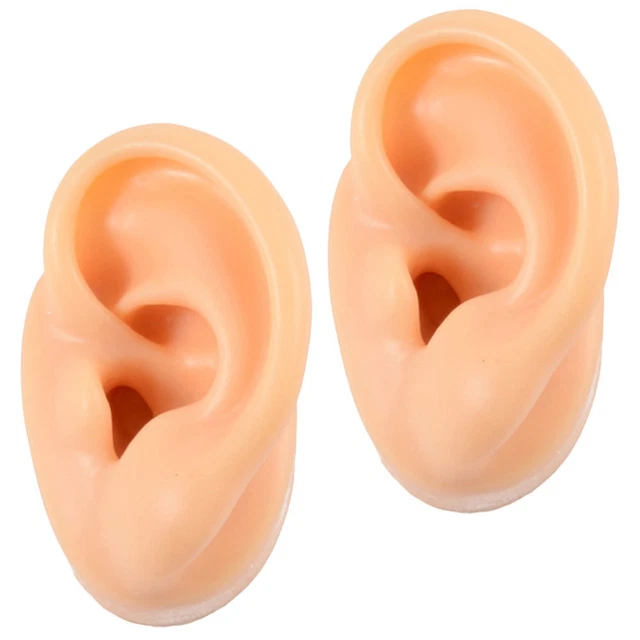 2 pz cateteri orecchie modello silicone piercing medico finte orecchie per uomo