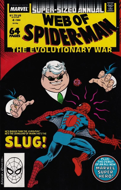 Web of Spider-Man #Annual #4 Direct Edition Cover (1985-1994) Marvel Comics