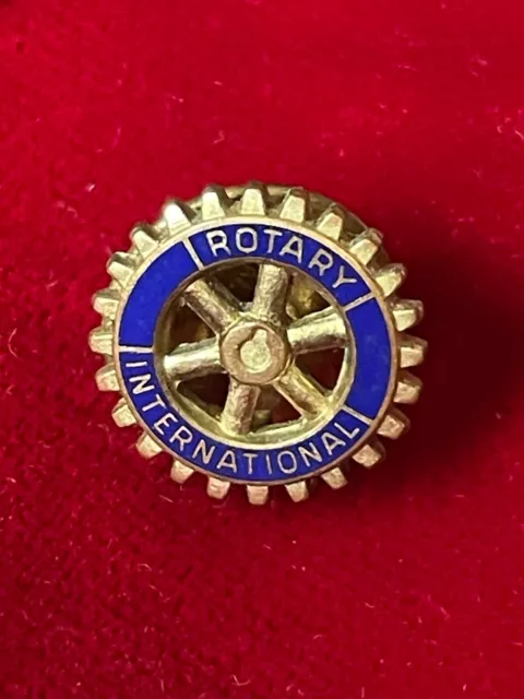 Rotary International Small Tie Lapel Pin .50"