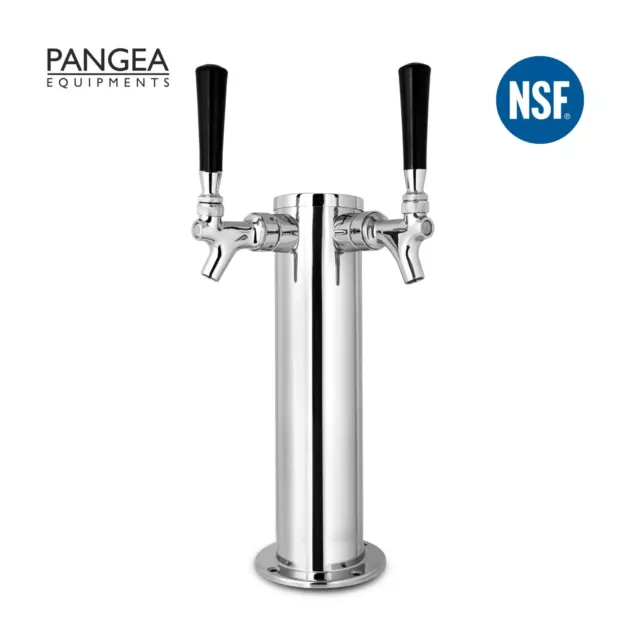 Double tap/Font stainless Steel Craft Beer Tower, NSF Approved