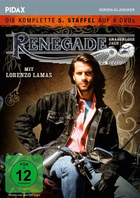 Renegade - Gnadenlose Jagd: Staffel 5, 22 Folgen - Kultserie DVD Lorenzo Lamas