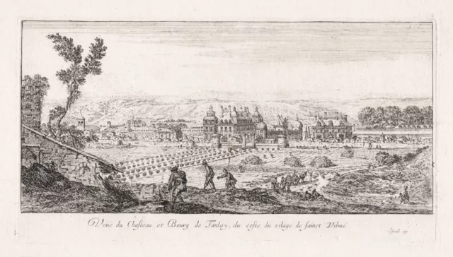 Israël Silvestre Château De Tanlay Yonne Saint-Vinnemer Gravure Kupfersti 238626