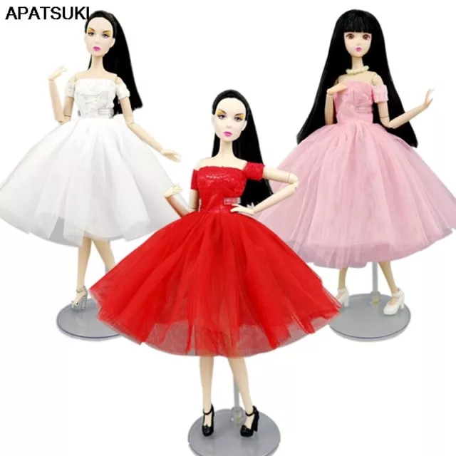 Vintage Barbie Mattel 1966 Red Dress Long Blonde Hair | eBay