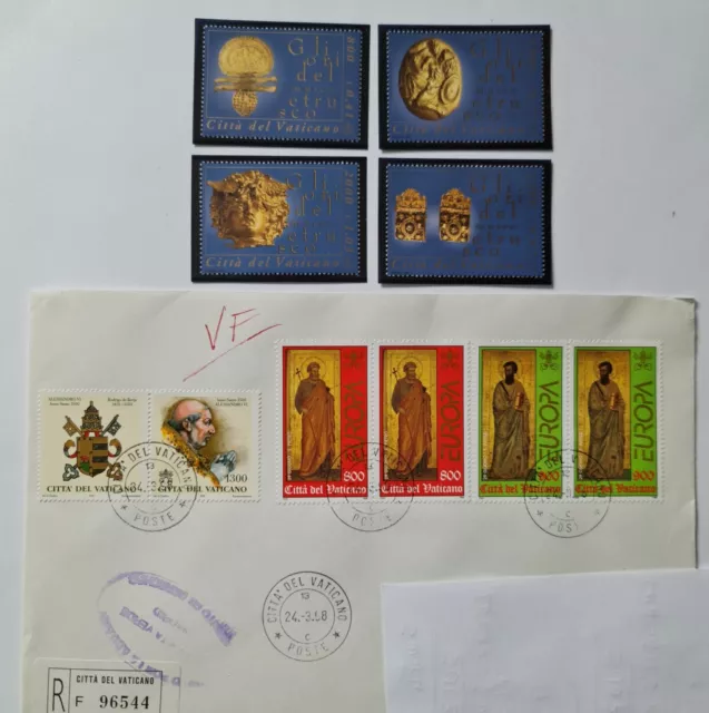 VATICANO. 8 stamps+1 booklet +2 post 1st day . 2001.