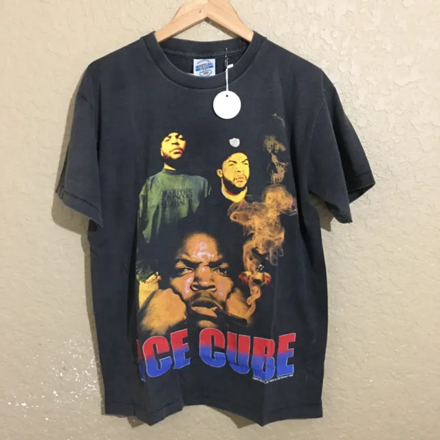 ICE CUBE Rap Tee Hip Hop T-Shirt Large Faded Single Stitch