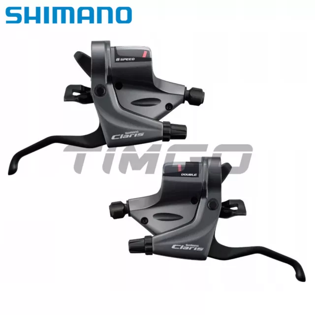 Shimano Claris ST-RS200 Road Bike 2×8 Speed Shifters Brake Combo Lever Flat Bar