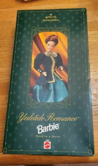 MIB Hallmark Mattel 1996 Yuletide Romance Barbie Doll Third in a Series