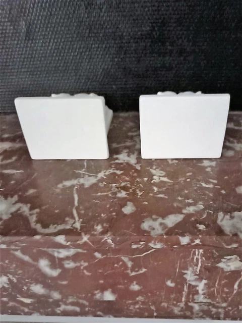 Lot De 2 Appliques Murales En Plâtre Doré - Style Console/sculpture - 22x18x5cm