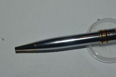 Premium Ballpoint Pen Brass Fittings Chrome Gold Accents Excellent Conditions 3