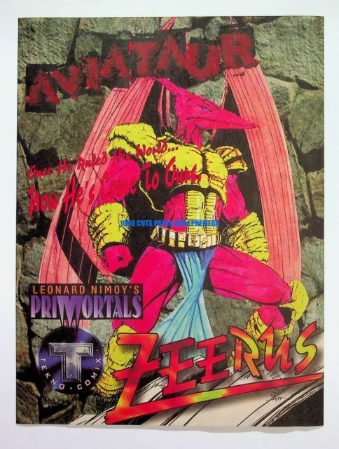 Primortals Zeerus Tekno Comix Comics 1994 Trade Print Magazine Ad Poster ADVERT