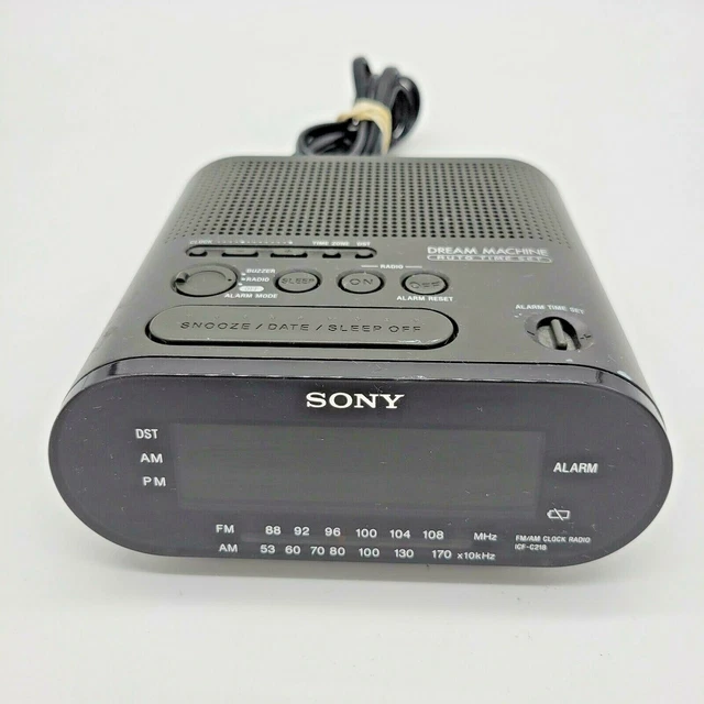 SONY ICFC218 RADIO Reveil FM/AM Dream Machine Auto Time Set Fully
