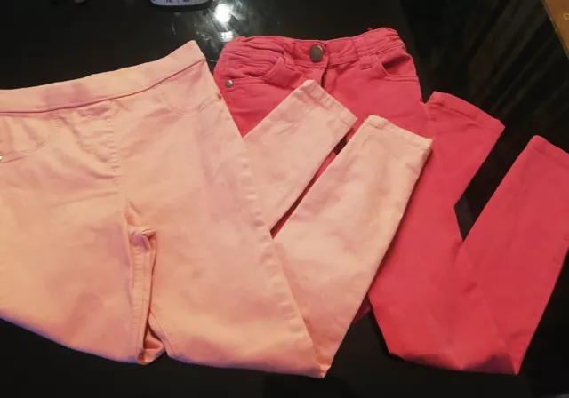 X2 paia jeans skinny rosa età 8/9 anni Jasper Conran, George