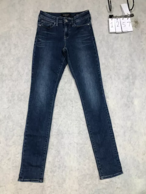 Jeanswest Butt Lifter Size 8 Blue Womens Denim Jeans Zip Mid Rise Skinny Stretch