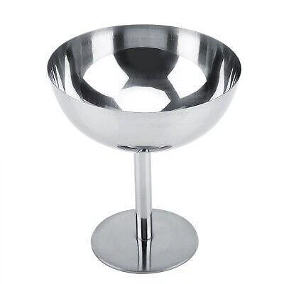 Tazas de helado de acero inoxidable - ensalada tazones de postre de frutas