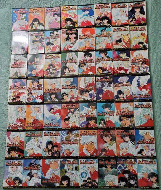 InuYasha Vol. 1 - 56 Complete English Manga Lot OOP + Art Book & Bonus