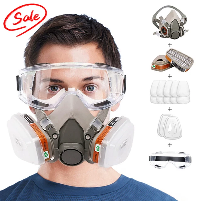 Atemschutzmaske Gase Dämpfe 3M Halbmaske Box Atemschutzmaske Atemschutz Gasmaske Lackiermaske Staubmaske E 10 Paar