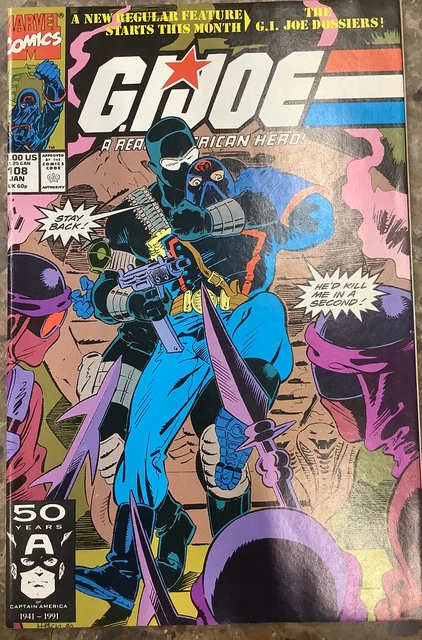 GI Joe #108 Marvel 1991 Comic Books TRIPLE COVER