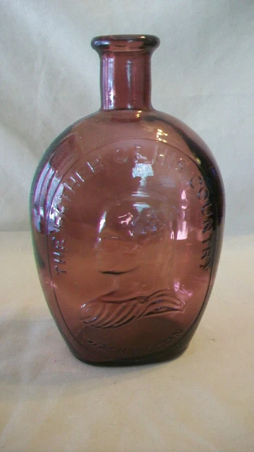 George Washington Purple Colored Glass Bottle from Wheaton Glass