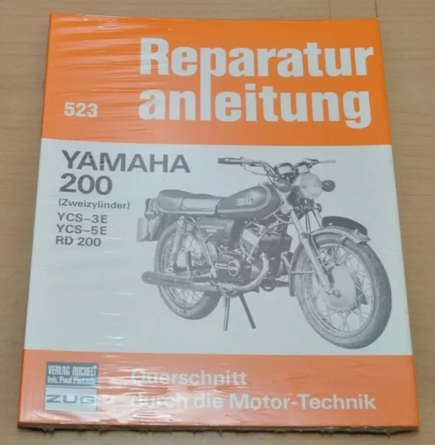 Yamaha RD200 YCS-3E YCS-5E 2 Zylinder RD 200 Motor Räder Reparaturanleitung B523