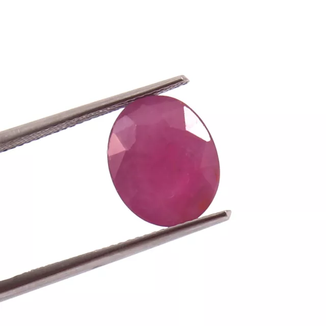 AAA Natural Unheated-Untreated Mozambique Ruby Oval Loose Gemstone Cut 7.10 Ct