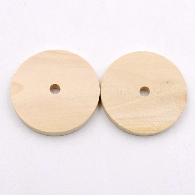 ROUND CRAFT WOOD Pieces Natural Rounds Log Slices for Crafts Unfinished ...