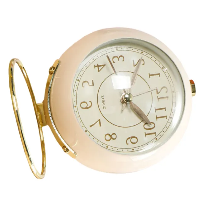 Reloj de mesa vintage despertador alarma silencioso estilo europeo