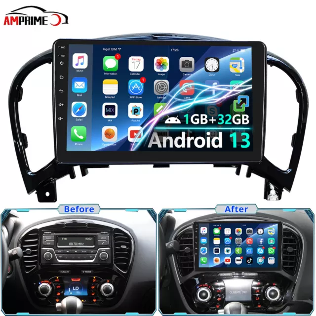 Android 13.0 Autoradio Für Nissan Juke J15 2010-2014 GPS Navi WIFI FM RDS 1G+32G