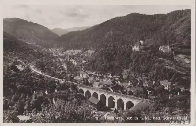 Ansichtskarte Hornberg Panorama - Foto AK ca. 1929 1929 2