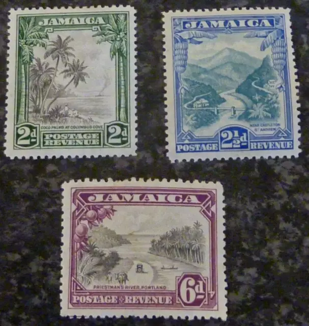 Jamaica Postage Revenue Stamps Sg111-113 Lmm & Umm