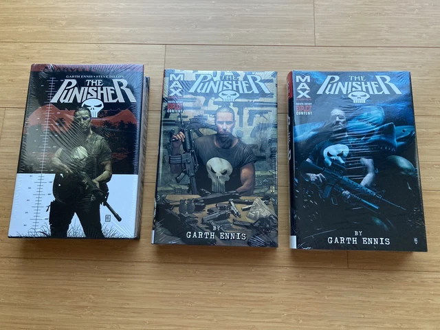Punisher by Garth Ennis Vol. 1. and Punisher Max Vol. 1 & 2 Omnibus. New Sealed.