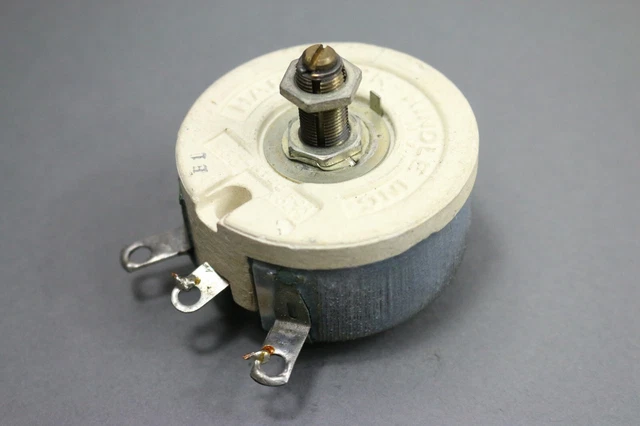 Vintage HH Rheostat H-50 250 Ohms .448A 50W Watt Ceramic Rotary Potentiometer 1