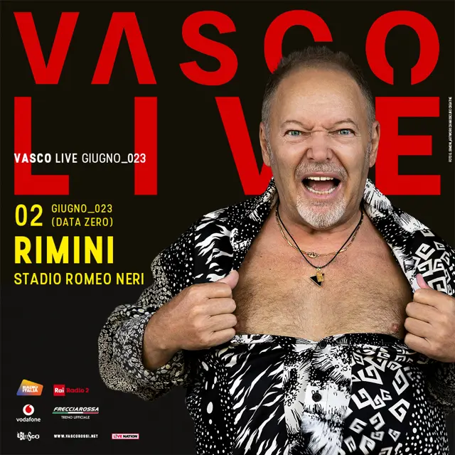 Biglietti PRATO GOLD - RIMINI 02 Giugno 2023  Data Zero - Vasco Rossi