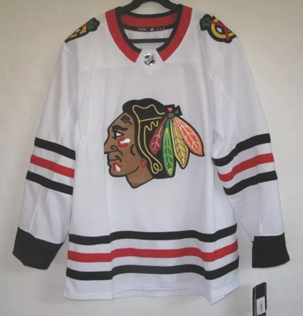 Adidas Chicago Blackhawks Authentic White Road Jersey 56