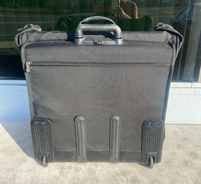 Tumi Black Alpha Wheeled Garment Bag 2233D3 Extended Trip Rolling Wardrobe 3