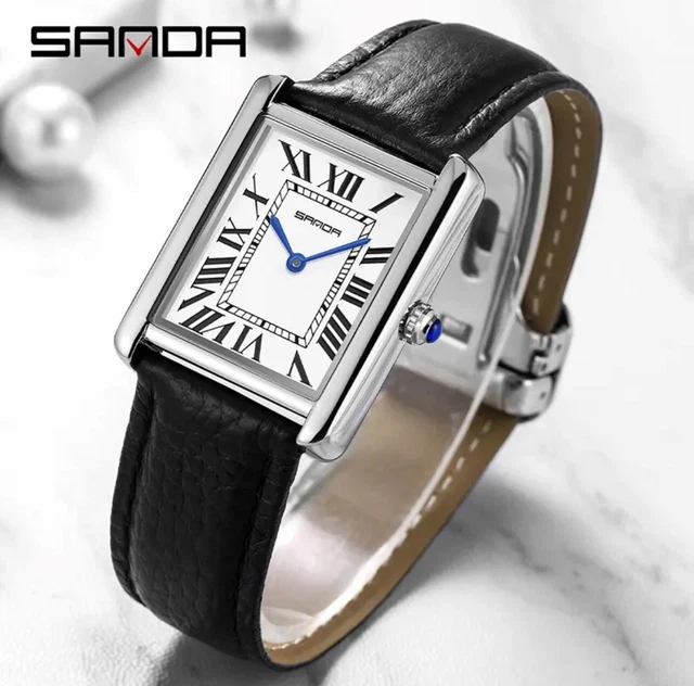 Tank style best sale watch