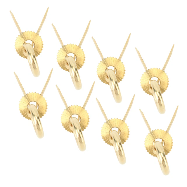 8 Set 2cm Pulls Antique Brass Cupboard Cabinet Drawer Rings Pulls Knob FR