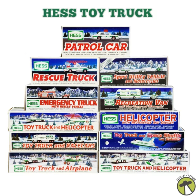 Hess Toy Trucks Lot of 13 Various Years 1993-1999 & 2001-2006 (See Description)