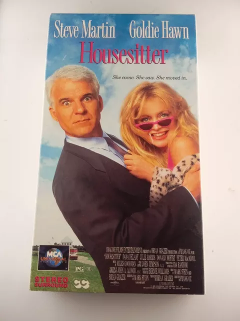HOUSESITTER (VHS) 1992 Steve Martin, Goldie Hawn, Dana Delany TESTED $2 ...