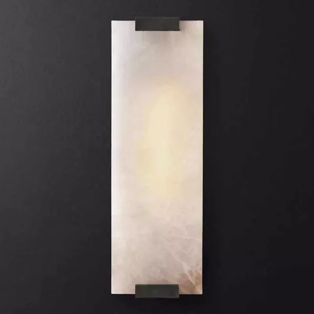 2 x Alabaster Wall Sconce Modern Wall Lamp Decor Lighting Indoor Light Fixture
