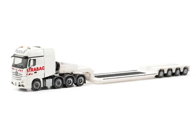 Camion Conrad 1:50 – Mercedes Actros + Remorque Télescopique Goldhoffer – Orange