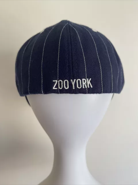 Zoo York navy pinstripe cap hat VGUC - Size L/XL 3