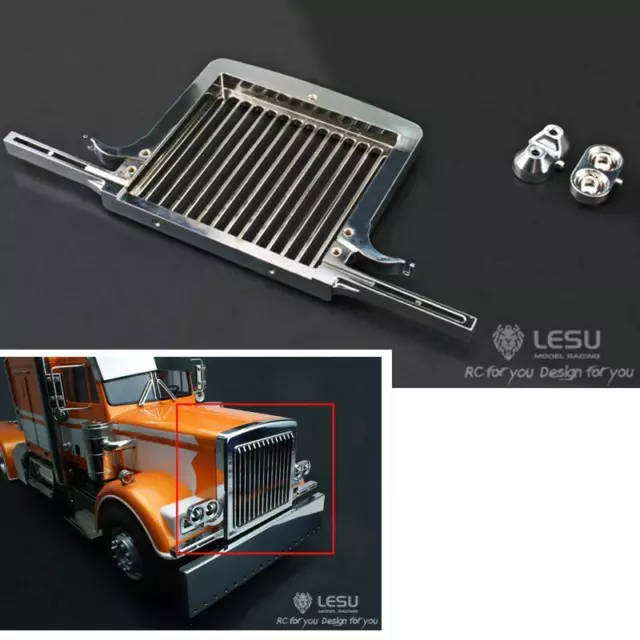 LESU Metal Front Grille Bumper for Tamiya 1/14 Scale RC Tractor Truck Car Model