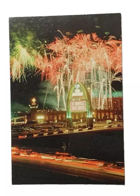 The Reserve Hotel Casino Fireworks Henderson Nevada Postcard Night View